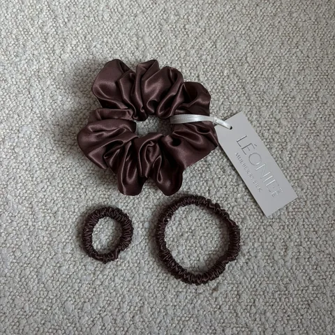 Startkit Sidenscrunchies - Chokladbrun