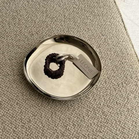 Sidenscrunchie Mini Chokladbrun
